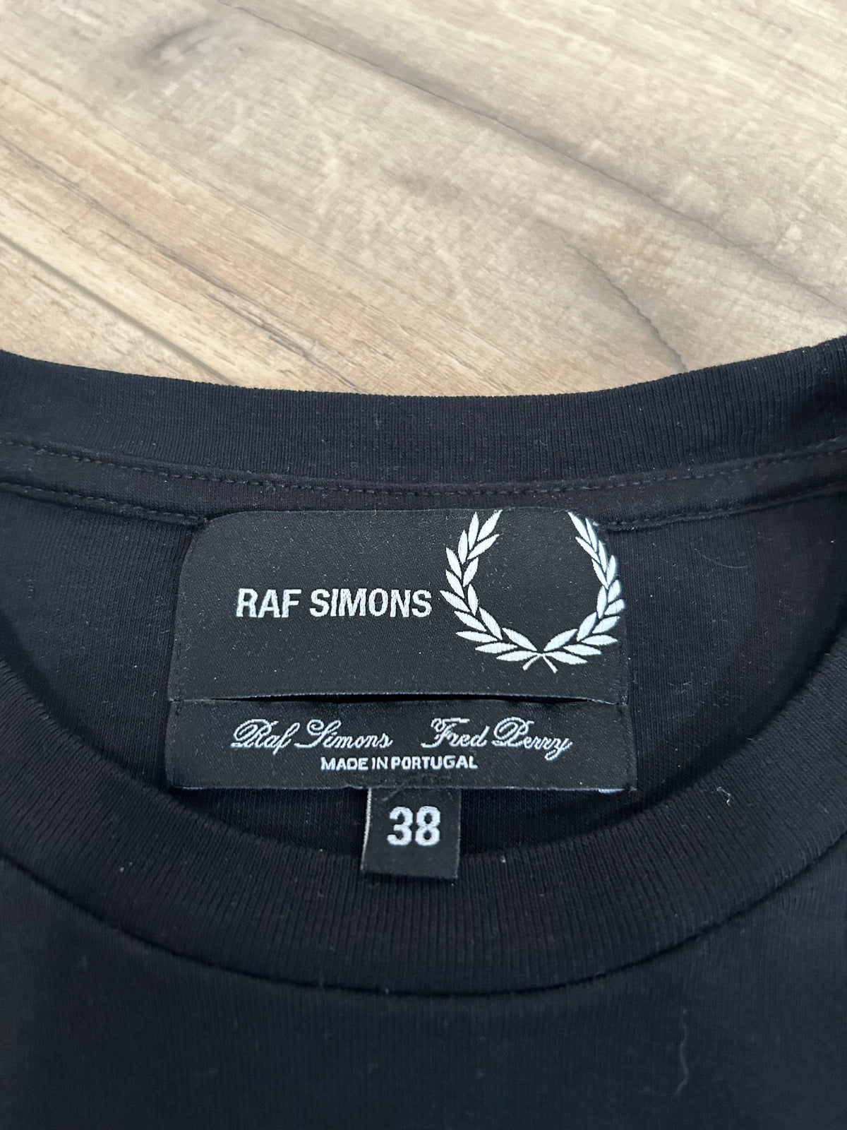 Raf Simons x Fred Perry Denim Chest Patch T-Shirt