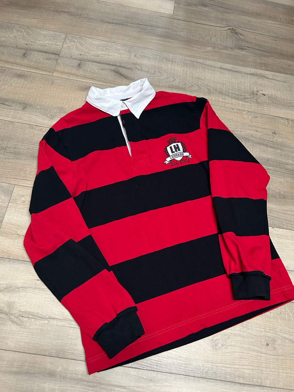 Striped Rugby Polo Shirt