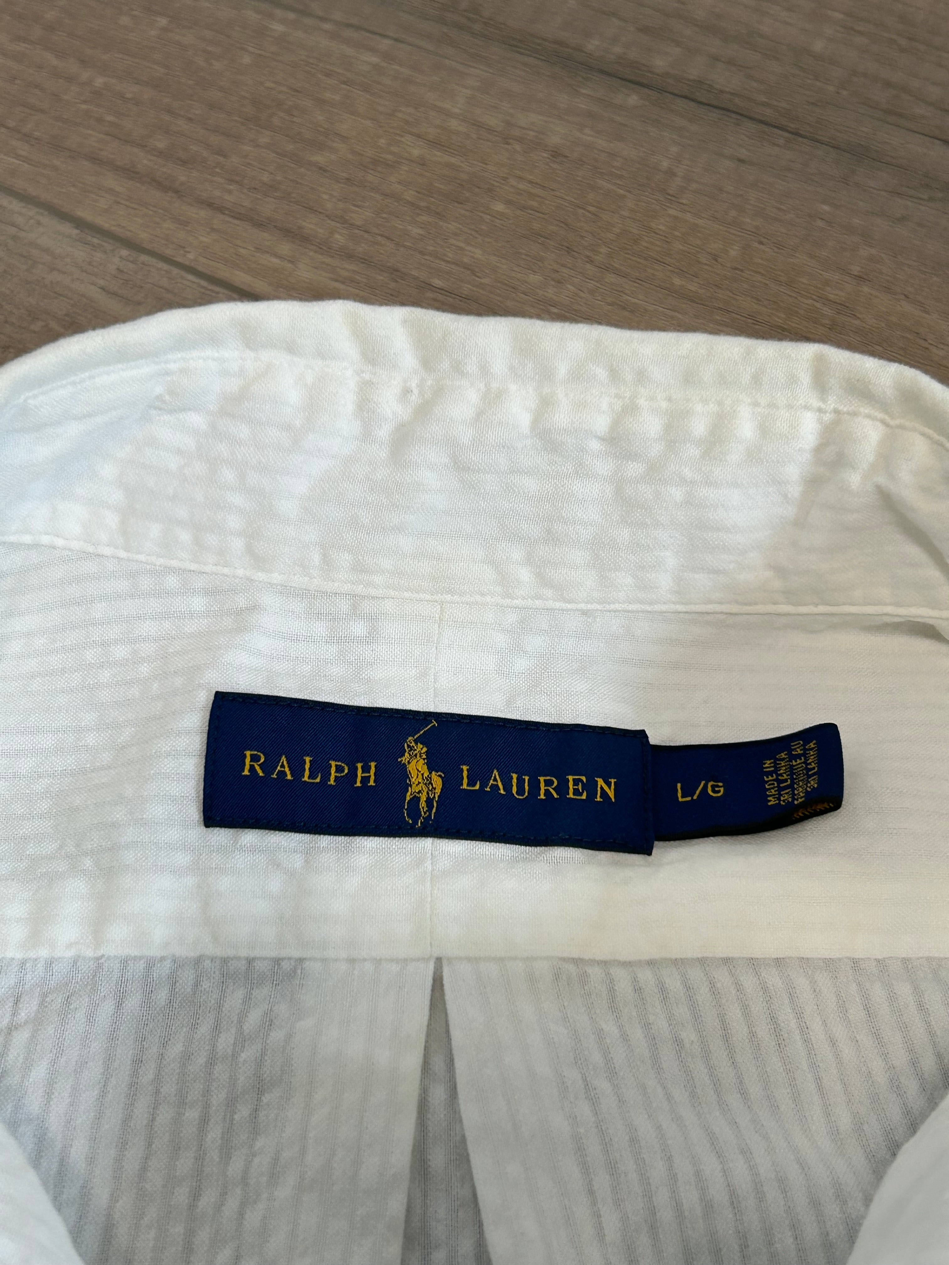 Ralph Lauren Button Up Seersucker Shirt