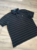 Ralph Lauren Black & White Striped Polo