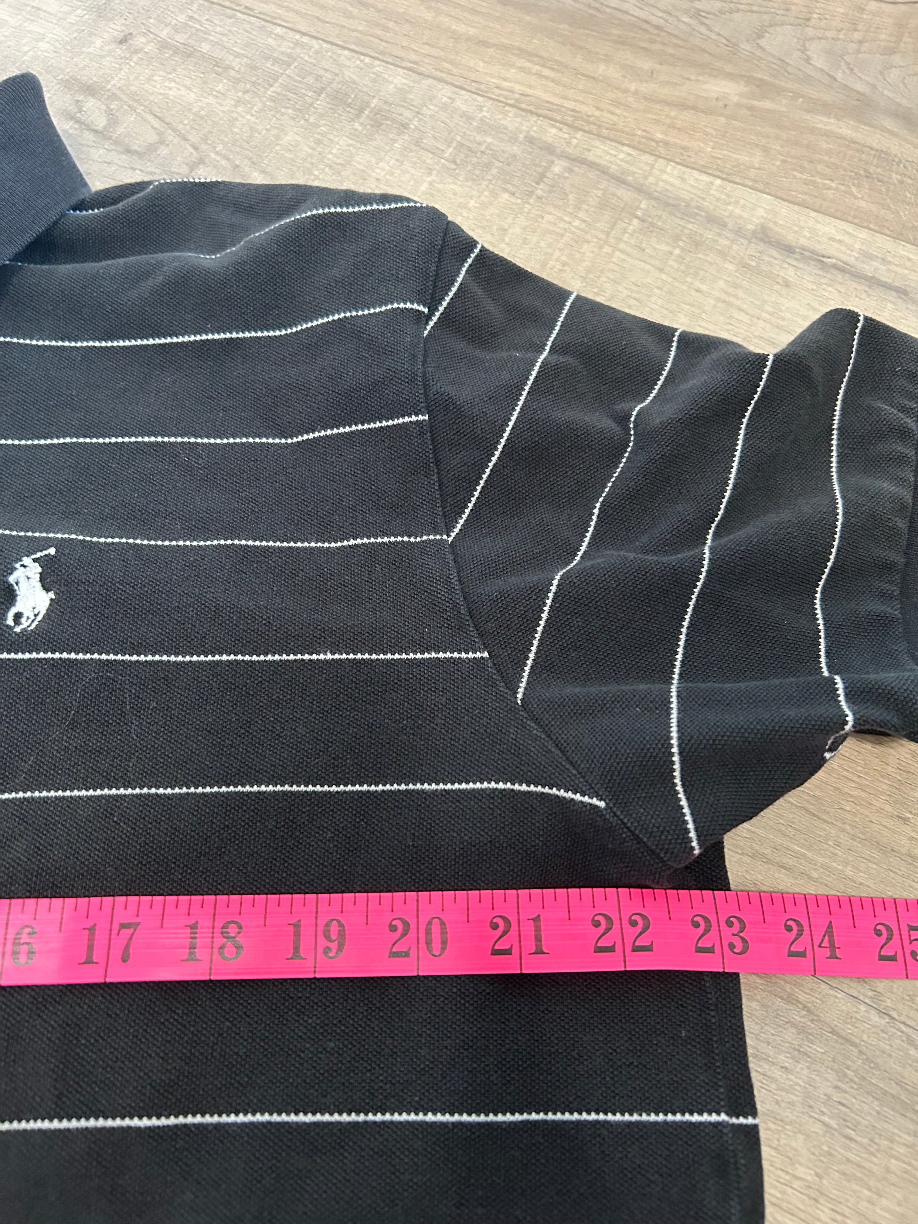 Ralph Lauren Black & White Striped Polo