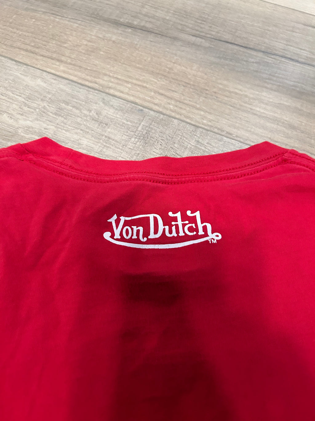 Red Von Dutch Double Graphic T-Shirt
