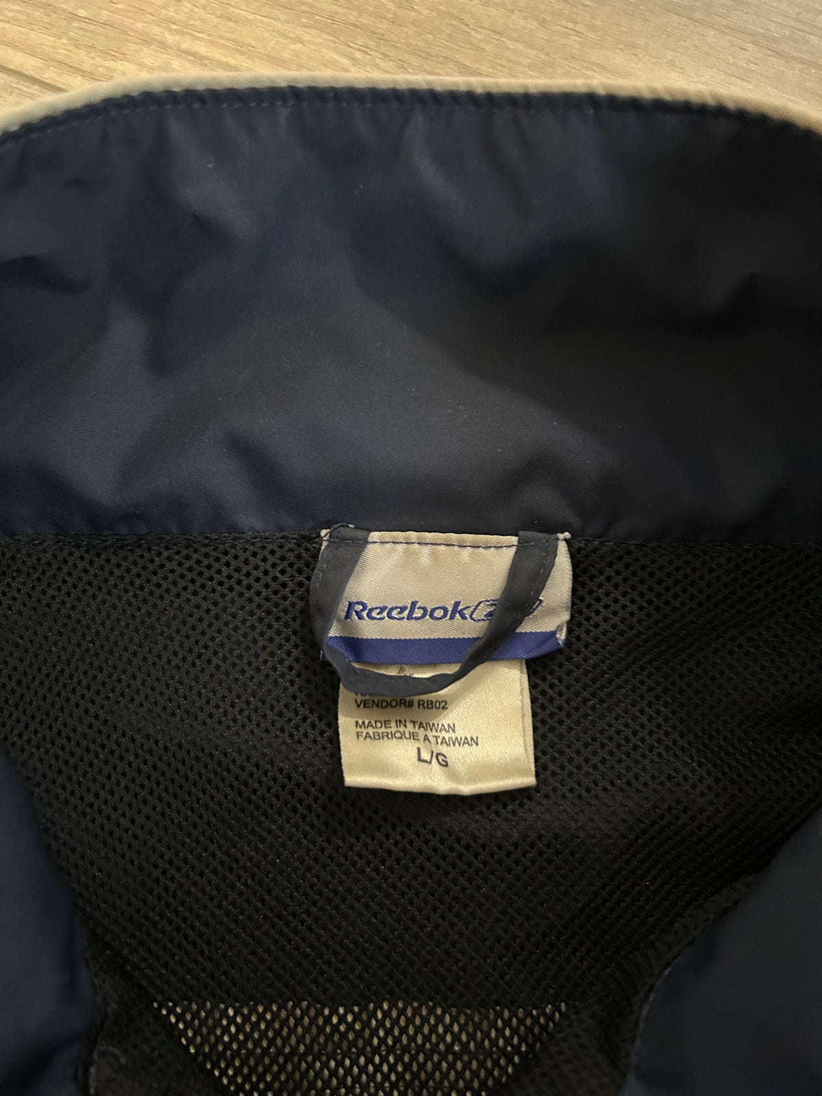 Reebok Navy Windbreaker Jacket