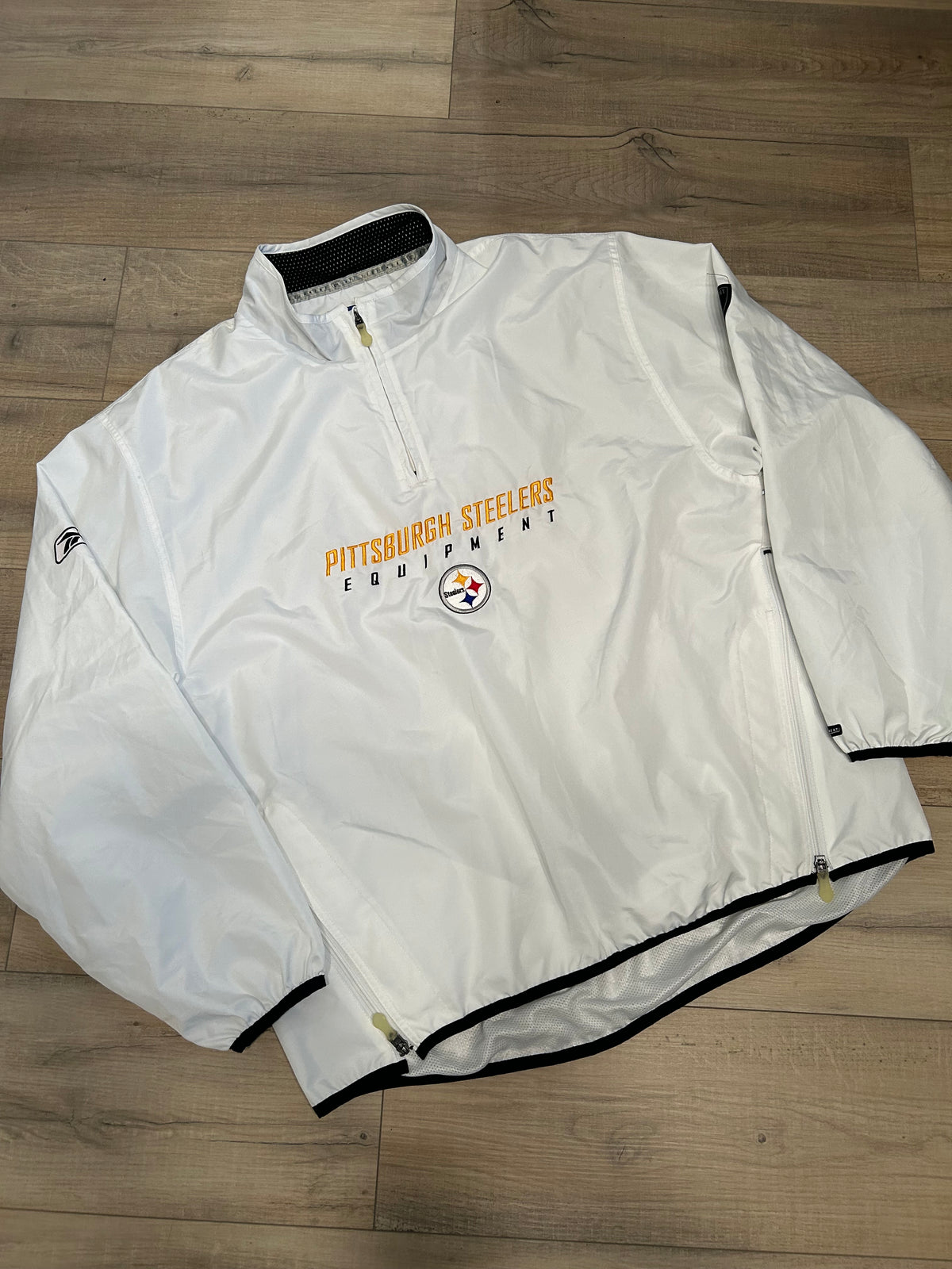 Reebok Pittsburgh Steelers 1/4 Zip Windbreaker Jacket