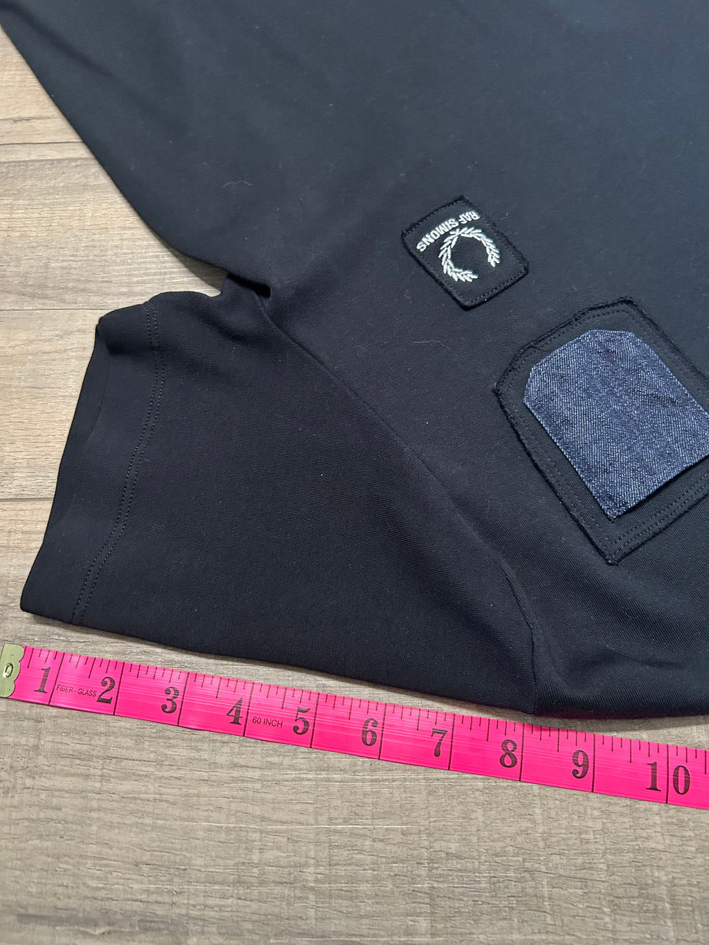Raf Simons x Fred Perry Denim Chest Patch T-Shirt